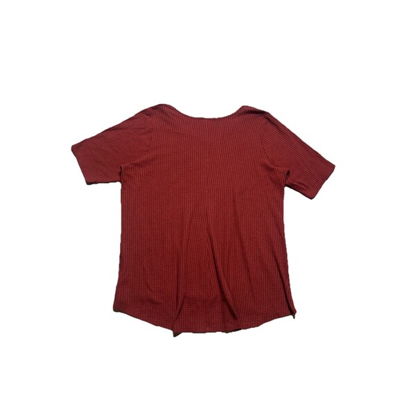 Torrid Hilo Tee Womens 3X Tunic Waffle Knit V Neck Faux Button Top - Picture 2 of 6